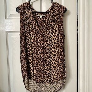41 Hawthorn Stitch fix  Animal Leopard Print Sleeveless Blouse